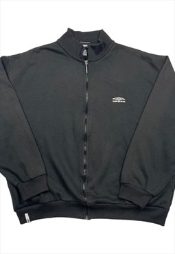 Umbro Vintage Men's Black Boxy Fit Zip Up Jacket