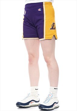 Vintage Champion NBA Los Angeles Lakers Shorts Mens