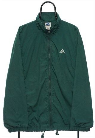 Vintage Adidas 00s Green Lightweight Jacket Mens