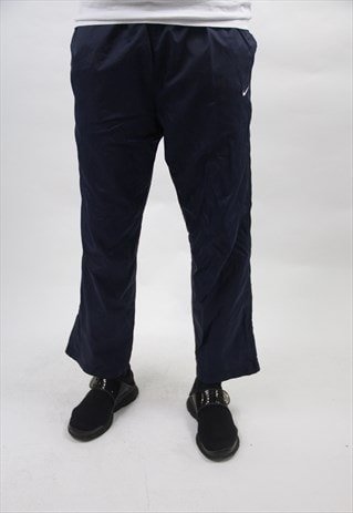 VINTAGE NIKE NAVY SHELL TRACKSUIT BOTTOMS