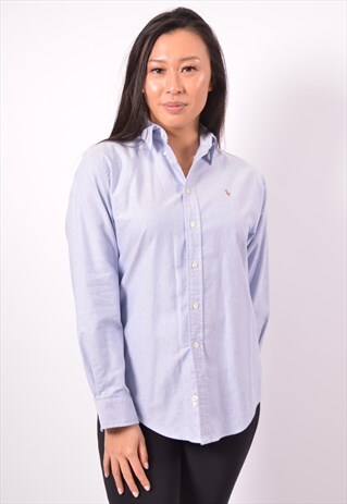 VINTAGE POLO RALPH LAUREN SHIRT BLUE