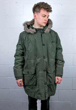 VINTAGE GREEN PARKA JACKET