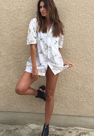 PATTERNED OVERSIZED RETRO VINTAGE UNISEX FESTIVAL SHIRT