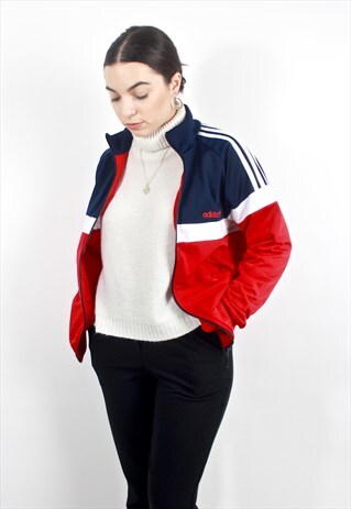 90'S RETRO BLUE & RED TRACK JACKET