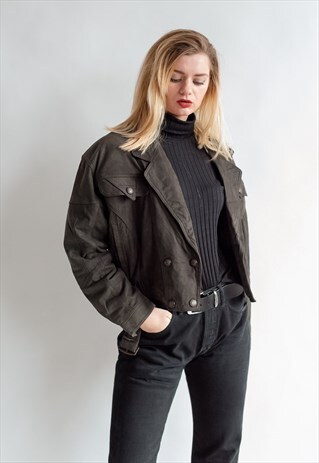 VINTAGE 70S BOHO BIKER JACKET FROM SUEDE