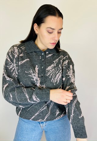 KNITTED JUMPER GREY