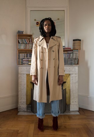 VINTAGE LONG TRENCH COAT (REF/1112)