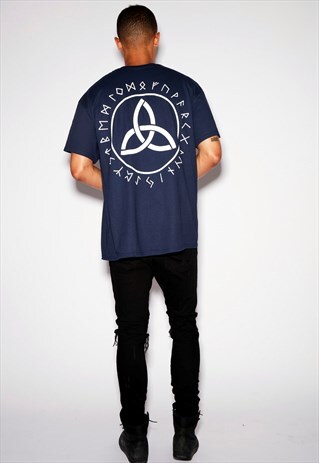 CELTIC OVERSIZED NAVY TEE