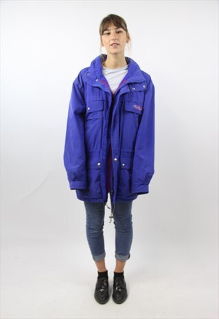 VINTAGE FILA BLUE LONG 90S JACKET