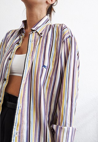 VINTAGE MENS ETRO STRIPED SHIRT