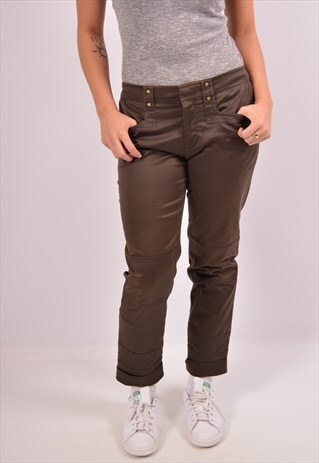 VINTAGE GUCCI CAPRI TROUSERS BROWN