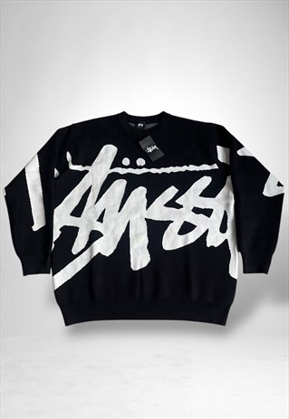 Deadstock Black Stussy Crewneck Sweater