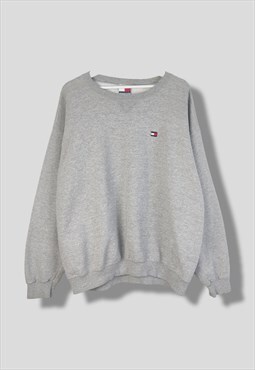 Vintage Tommy Hilfiger Sweatshirt Warm in Grey XL
