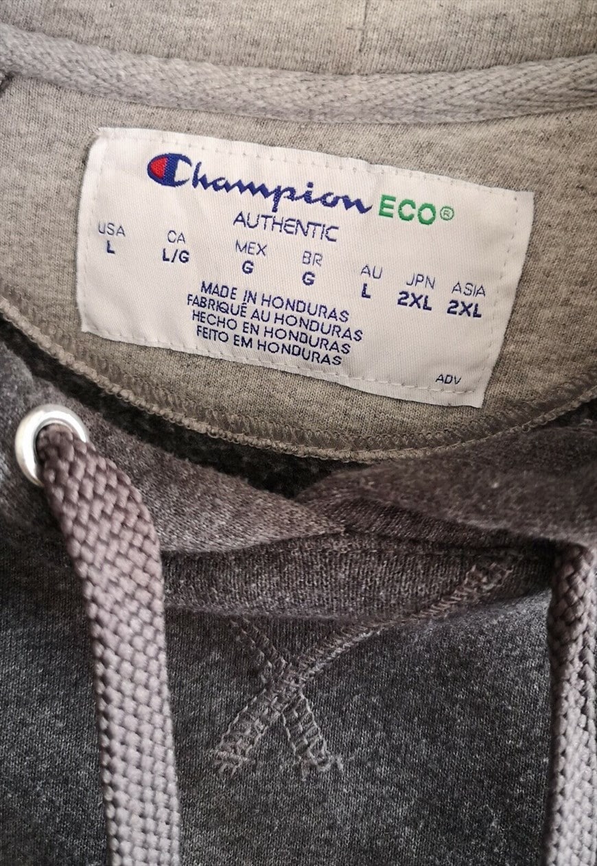 Champion hotsell hoodie tag