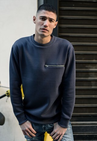 ELEPHANT CREW NECK ZIPPER