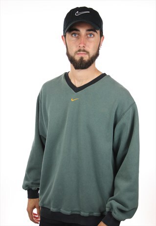 VINTAGE 90S NIKE SMALL LOGO SWEATSHIRT JUMPER