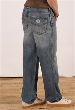 Vintage Carhartt Baggy Jeans Men's Dark Blue