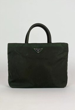  Prada Vintage Bag 90s Nylon Green Hand Y2k Designer
