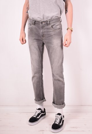LEVI'S 511 MENS VINTAGE JEANS W29 L29 GREY 90S