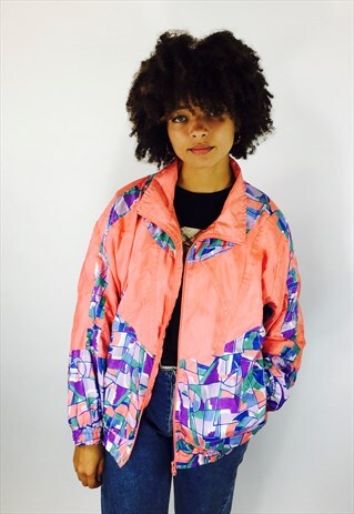 VINTAGE FESTIVAL 80S RAVE WINDBREAKER JACKET