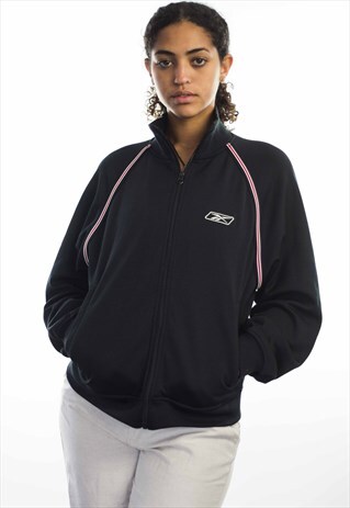 VINTAGE REEBOK LOGO TRACK JACKET 90S L 19.1