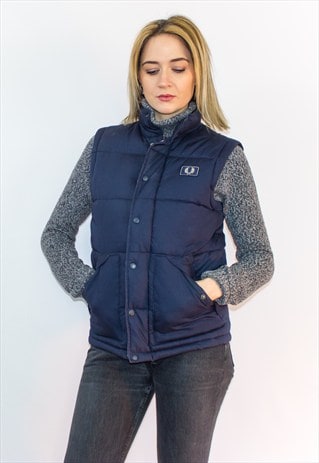 VINTAGE FRED PERRY PUFFER BODY WARMER JACKET