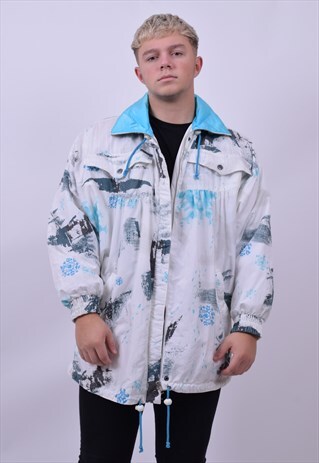 VINTAGE 90'S PENGUIN SKI WINDBREAKER JACKET SIZE X LARGE
