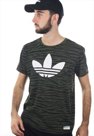VINTAGE ADIDAS ORIGINALS BIG TREFOIL T SHIRT TEE