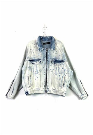 REPRESENT PAINT SPLATTER SELVEDGE DENIM JACKET