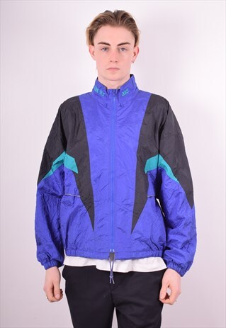 ASICS MENS VINTAGE JACKET MEDIUM MULTI 90S
