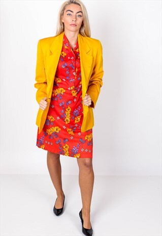 VINTAGE FLORAL PATTERNED DRESS ACD34