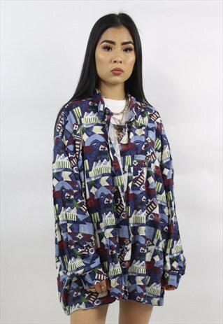 VINTAGE 90'S AMAZING ABSTRACT PATTERN SHIRT
