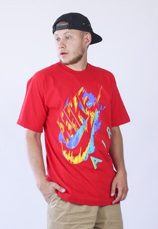 90S RARE VINTAGE MENS NIKE BIG LOGO T-SHIRT