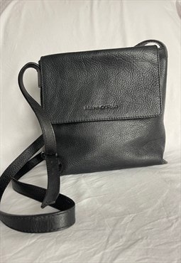 Vintage Black MOP Leather Bag