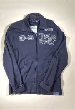 Vintage Size XL G Star Zip Up Jacket In Grey 