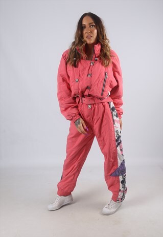VINTAGE VOLKI FULL SKI SUIT SNOW SPORTS UK L 14 (KBK)