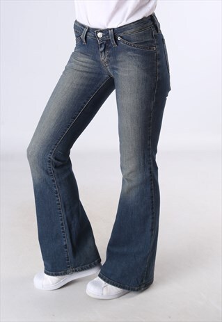 LEVIS 551 FLARE DENIM JEANS FLARED LEG UK 6 - 8 (C5G)