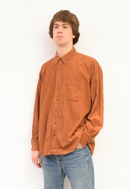 CAMEL ACTIVE Vintage men's XL Corduroy Shirt Long Sleeved 