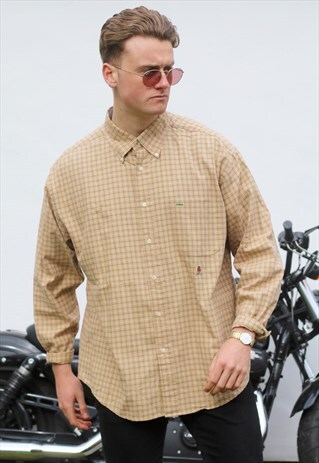 TOMMY HILFIGER USA OLD ENGLISH TATTERSALL CHECK SHIRT