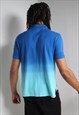 VINTAGE POLO RALPH LAUREN DIP TIE DYE POLO SHIRT BLUE [RL]