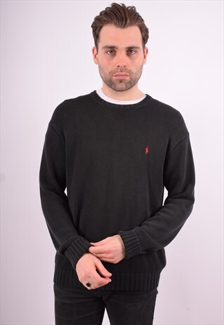 POLO RALPH LAUREN MENS VINTAGE JUMPER SWEATER MEDIUM 90'S