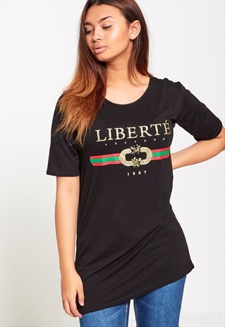 LIBERTE SLOGAN T-SHIRT