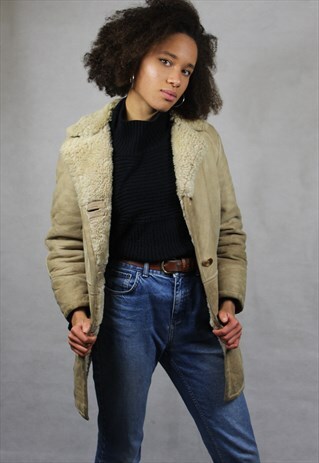 VINTAGE / SUEDE / SHEEPSKIN COAT