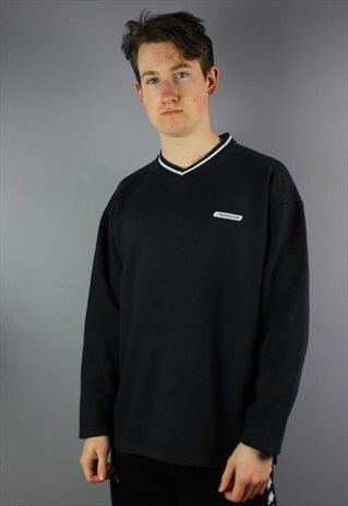 VINTAGE REEBOK SWEATSHIRT IN NAVY WITH EMBROIDERY