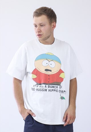 1998 VINTAGE MENS SOUTH PARK CARTMAN BIG LOGO T-SHIRT