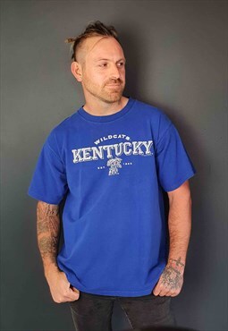 Men's Vintage 90's Kentucky Wildcats Basketball T-Shirt 