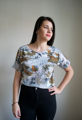 VINTAGE 80'S PATTERNED TOP
