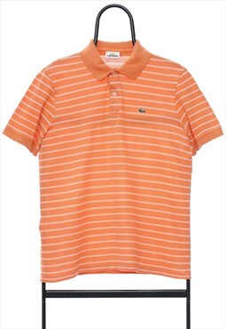 Vintage Lacoste Orange Stripe Polo Shirt Mens