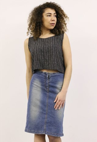VINTAGE 1990S BLUE DENIM SKIRT