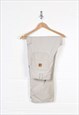 Vintage Carhartt Carpenter Jean Pants Cream W36 L30